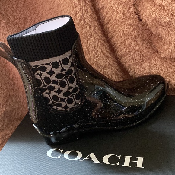 Coach Black Rain Booties - Picture 4 of 4